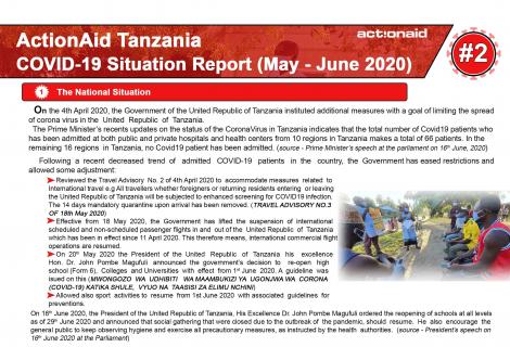 AATZ COVID-19 situation report